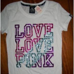 Victoria's Secret '' PINK'' Sparkly Shirt